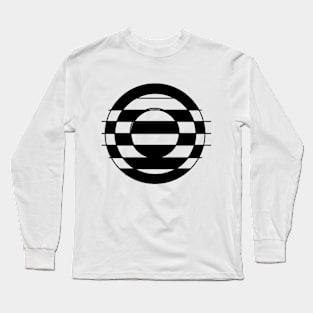 Geometric abstract cool black Long Sleeve T-Shirt